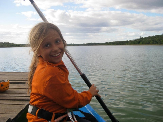 Paddling the canoe 